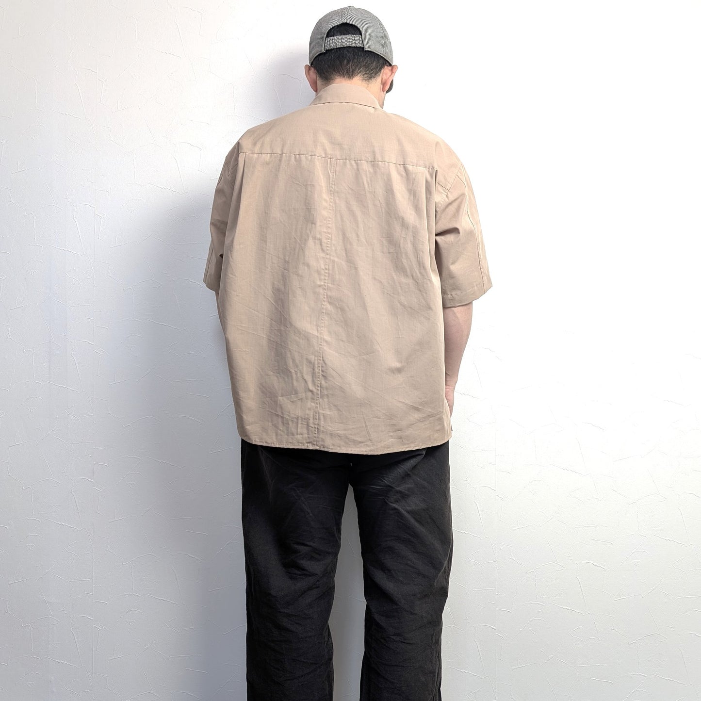 <OSOCU> 天然染色ダンガリー オープンカラーシャツ 特別企画