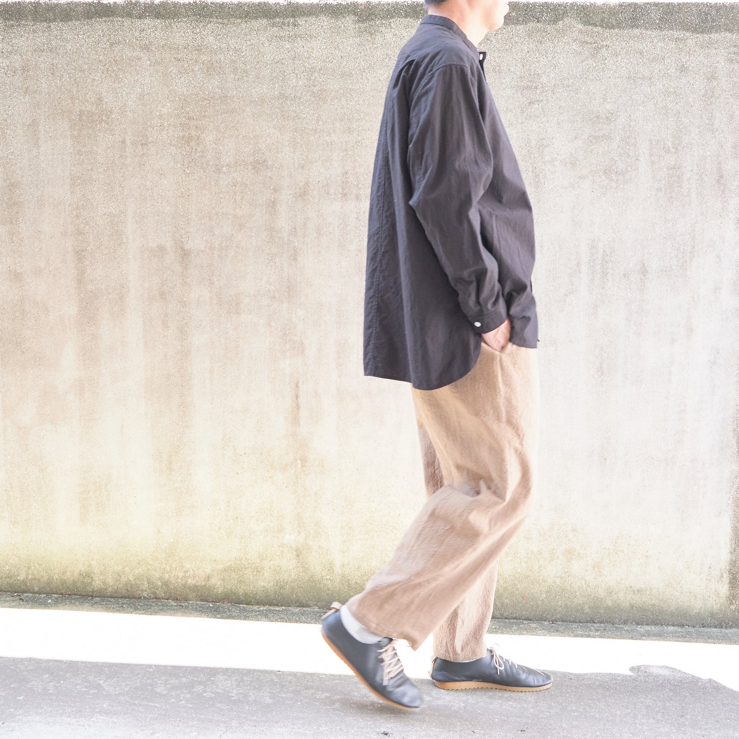 <限定生産>備後節織 柿渋染め バルーンパンツ