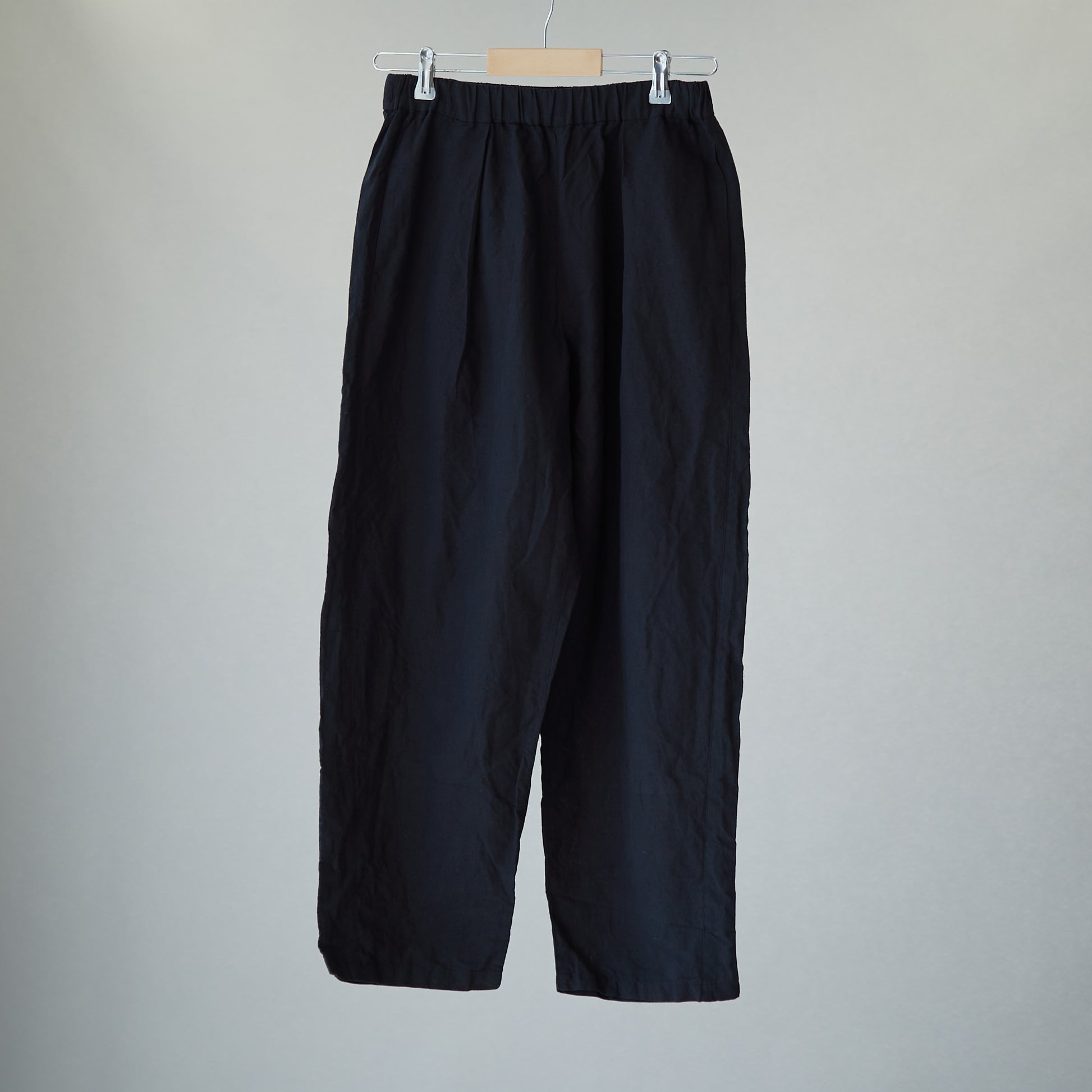 ＜OSOCU＞知多木綿 別注ヘンプコットン 黒染め バルーンパンツ 名古屋黒紋付染 hemp cotton balloon pants