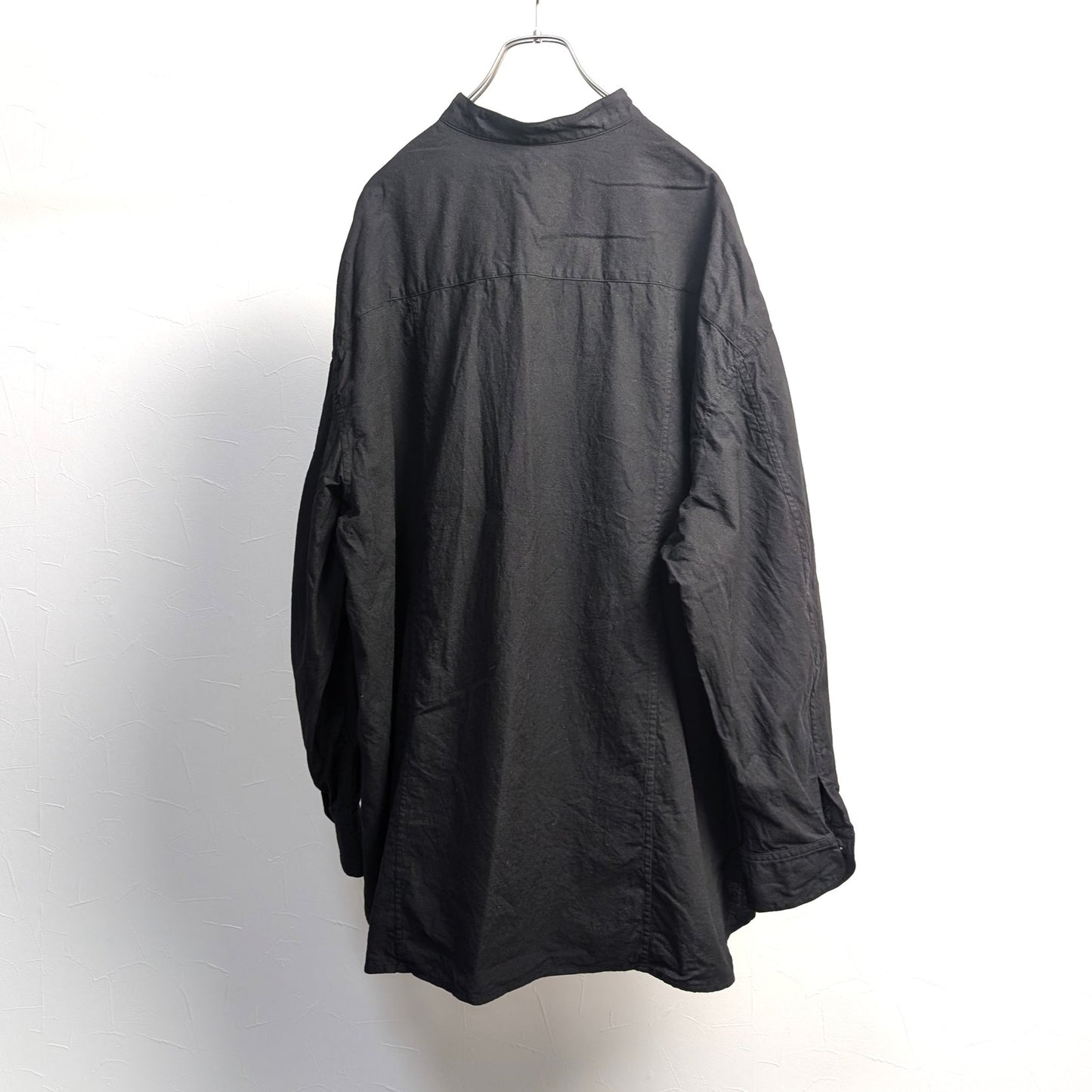 知多木綿 18貫 ビッグシルエットシャツ 名古屋黒紋付染