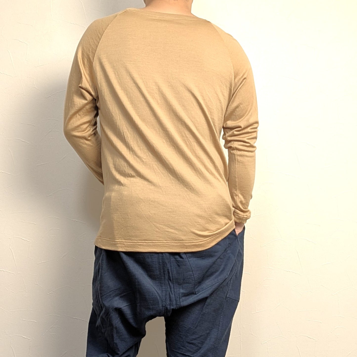 ＜参加企画＞ 受注生産 尾州ウール Super140 メリノウール100％ インナーTシャツ