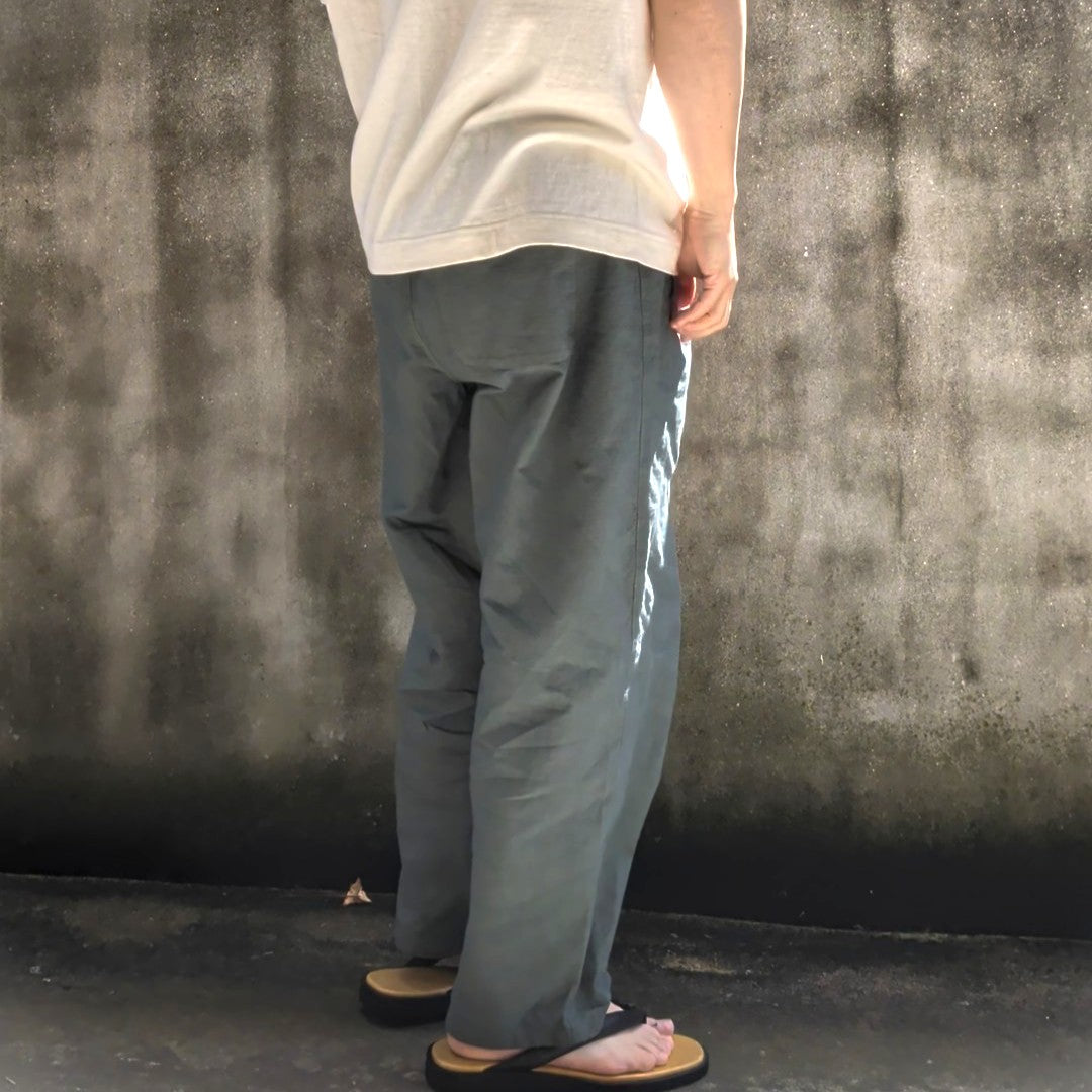 知多木綿 ヨハクパンツ 伝統色染 山鳩色　