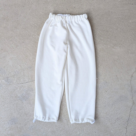 <OSOCU> 国産吊り編み30/8生地のスウェットパンツ ホワイト