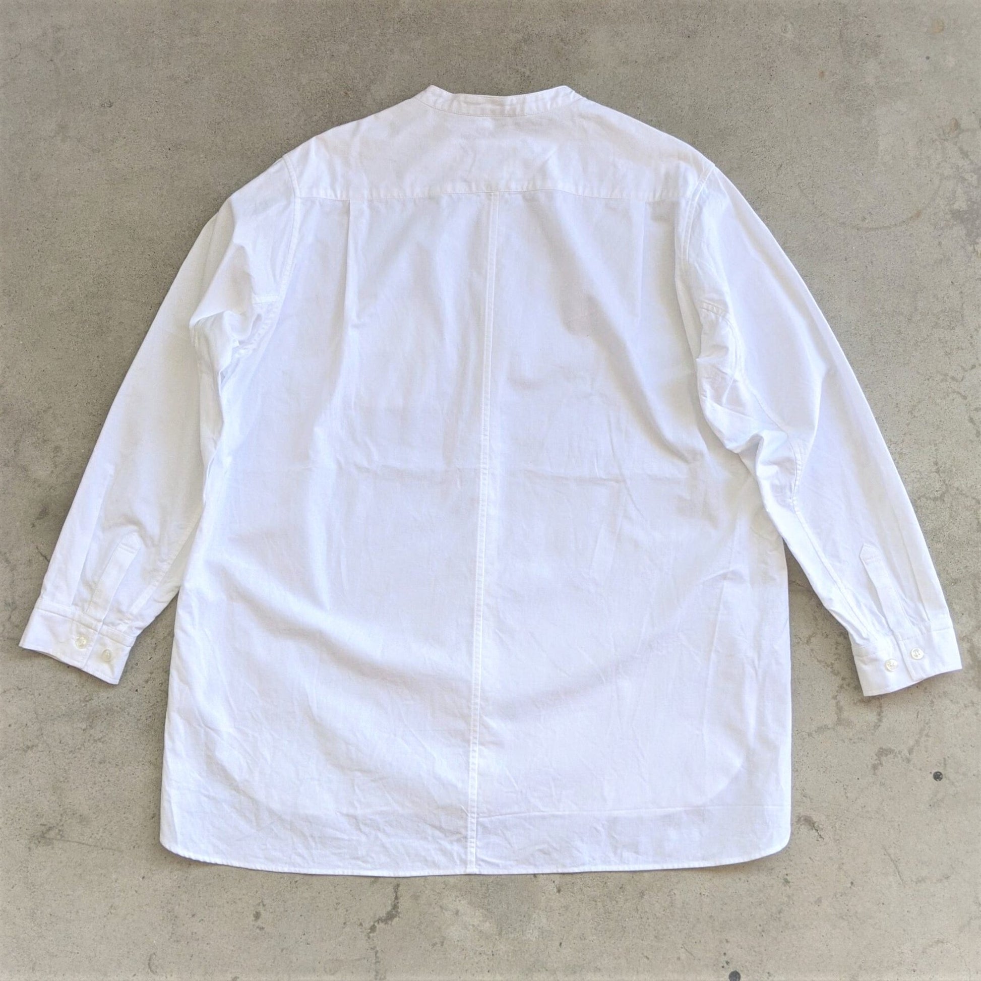 <OSOCU> 知多晒 和晒し 知多木綿 バンドカラーシャツ Chita-momen shirt sarashi wazarashi